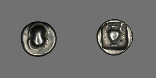 Hemidrachm (?) (Coin) Depicting a Shield