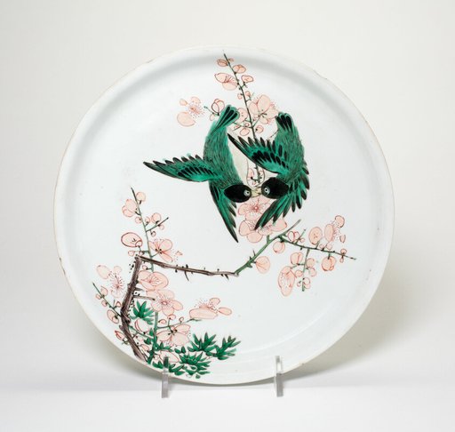 Dish with Two Birds on Plum Branch