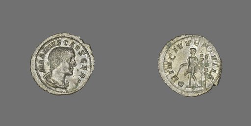 Denarius (Coin) Portraying the Emperor Maximus