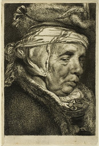 Head of an Old Woman (so-called portrait of Visscher's mother)