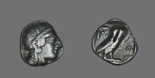Tetradrachm (Coin) Depicting the Goddess Athena