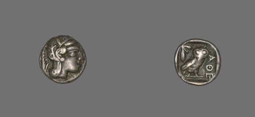 Drachm (Coin) Depicting the Goddess Athena