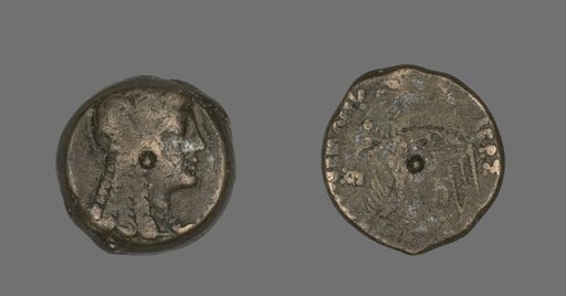 Coin Portraying Queen Cleopatra I as the Goddess Isis