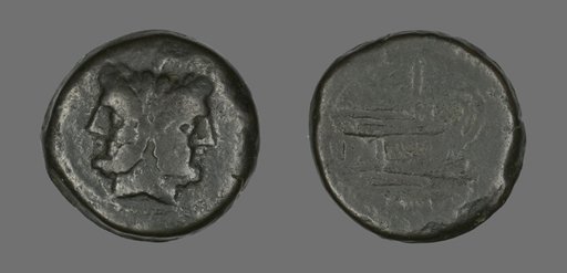Coin Depicting a Janiform head