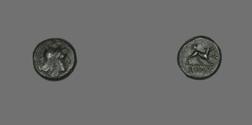 Half-Litra (Coin) Depicting the Goddess Roma