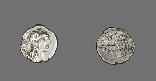 Denarius (Coin) Depicting the Goddess Roma