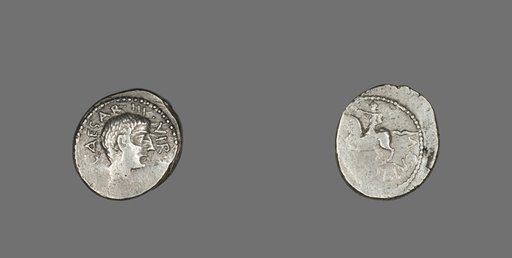 Denarius (Coin) Portraying Octavian