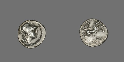 Denarius (Coin) Depicting the Goddess Roma
