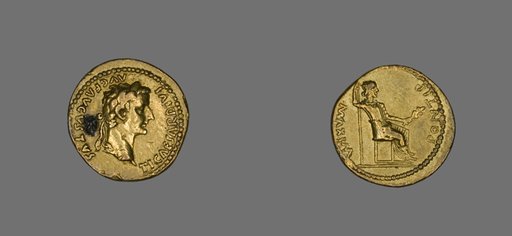 Aureus (Coin) Portraying Emperor Tiberius