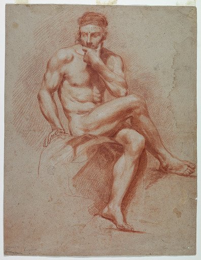 A nude man