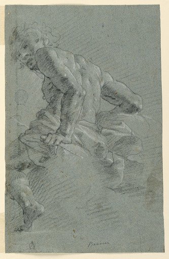 Study of Hermes, Preparatory Study for the Fall of the Giants, Ceiling Fresco at the Palazzo Moroni, Bergamo