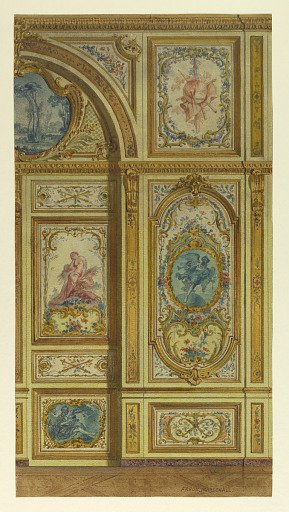 Section of wall, Council chamber of Louis XV