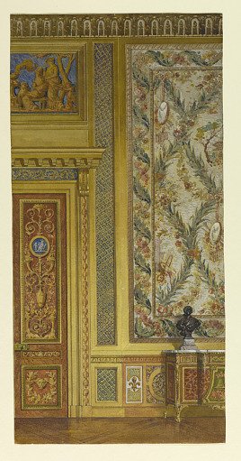 Section of a wall, Queen's bedroom