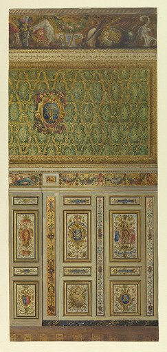Section of wall, Guard Room, Palace of Fontainebleau