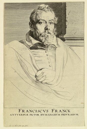 Portrait of Frans Francken, from the Icones Principum Virorum