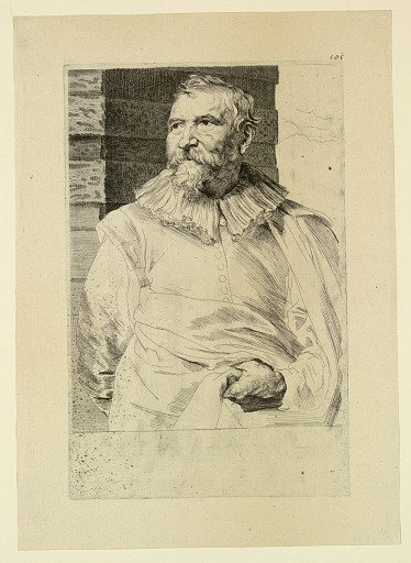 Portrait of Adam van Noort, from the Icones Principum Virorum