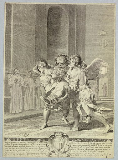 St. Peter Nolasque Carried to Offices by Angels