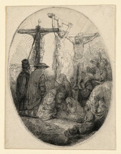 Christ Crucified Between the Two Thieves: An Oval Plate