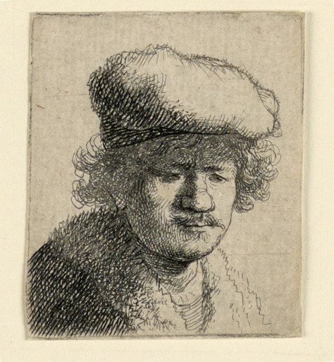 Self Portrait with Cap Pulled Forward