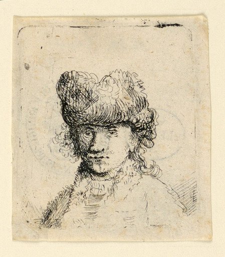 Self-Portrait in a Fur Cap: Bust