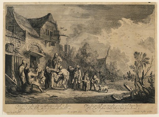 The Dance In Front of An Inn