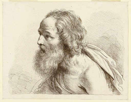 Portrait of an Old Man with a Beard, with Naked Shoulders