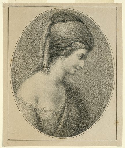 A Woman Turned in Profile to the Right