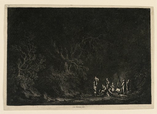 The Camp in the Woods, from "XII Vue de la Normandie..."