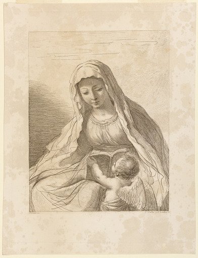 Virgin, with Putto Holding a Book