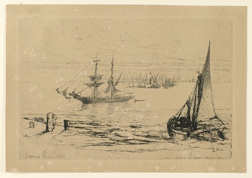 A Brig at Anchor