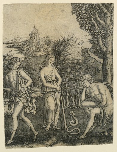 Serpent Speaking to a Young Man