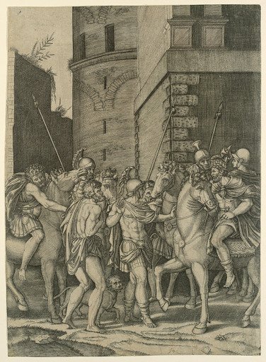 A Roman Emperor Meeting a Soldier