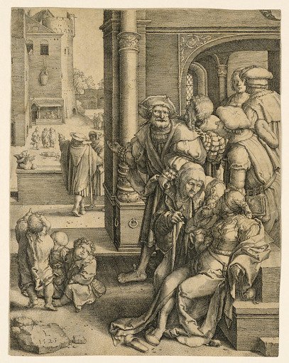 The Poet Virgil Suspended in a Basket