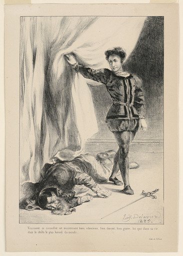 Illustration for Hamlet: The Death of Polonius (III,4)