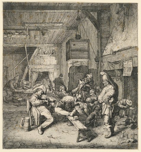 Violinist Seated in the Inn