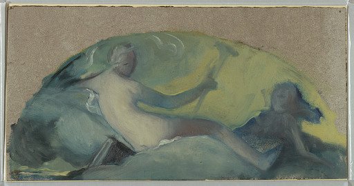 Study for a Tympanum with Reclining Figure