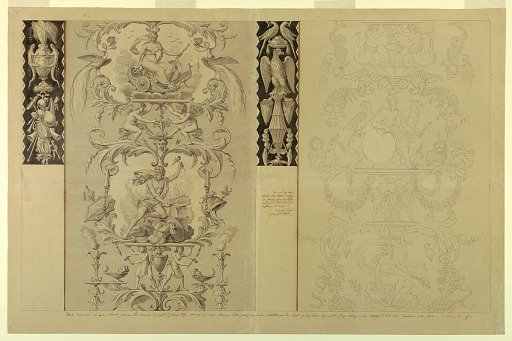 Cartoon for Printed Cotton: Les Quatre Elements