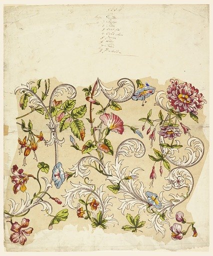 Trial Proof for a Flower Chintz