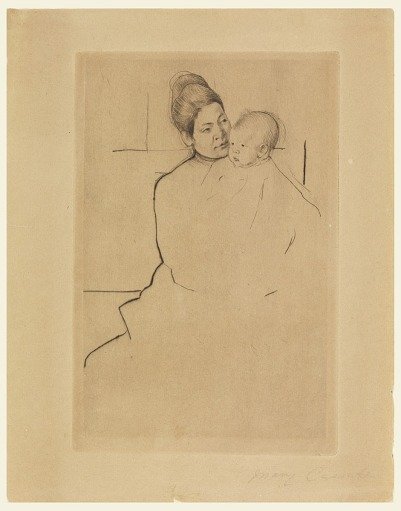 Gardner (Cassatt) Held by His Mother