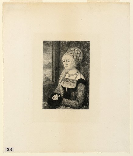 Portrait of a Young Woman, from "Etchings of Pictures in the Metropolitan Museum, New York"