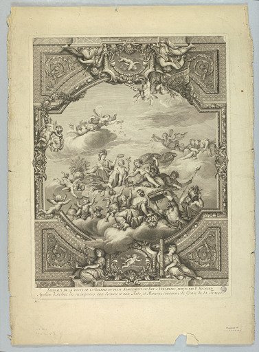 Decorations by Lebrun and Mignard at the Palace of Versailles