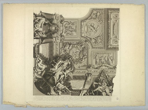 Decorations by Lebrun and Mignard at the Palace of Versailles