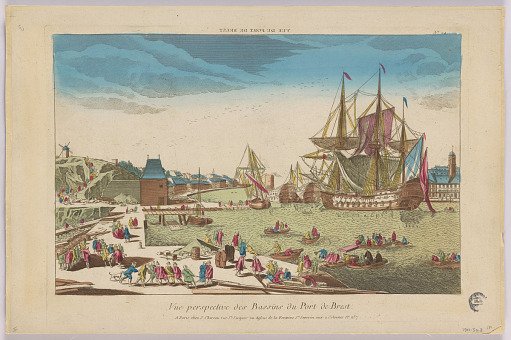 Peep-show, Vue Perspective des Bassins du Port de Brest, No. 24