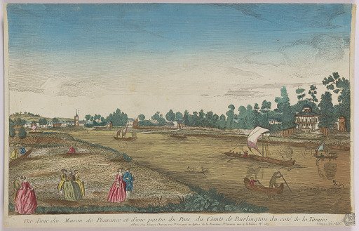 Peep-show, Vue d'Une Des Maison de Plaisance et d'Une Partie du Comte de Burlington du Côté de la Tamise