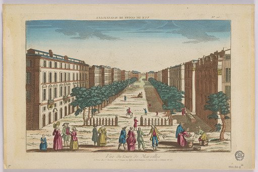 Peep-show, Vue du Cours de Marseilles, No. 25