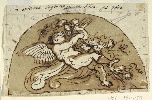 Autumn, Lunette for Ceiling of the Sala Ottagonale, Palazzo Milzetti, Faenza