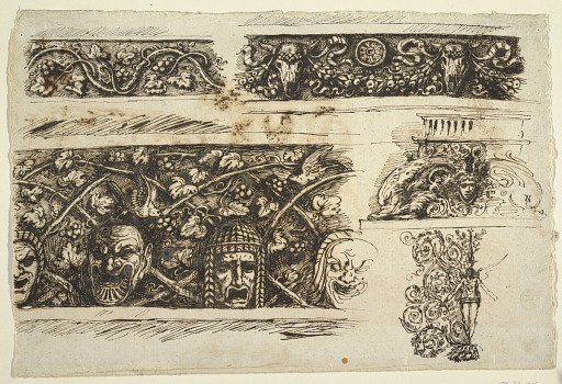 Three Friezes; A Base; An Ornament