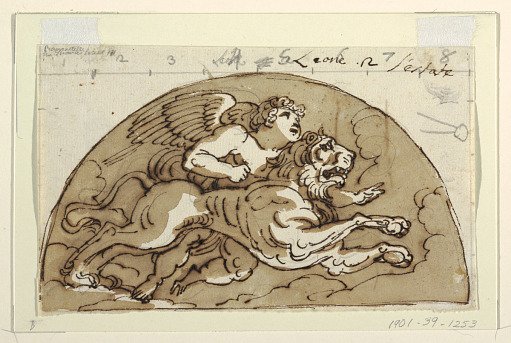 Leo, Lunette for Ceiling, Sala Ottagonale, Palazzo Milzetti, Faenza
