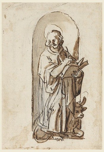 Saint Luke in a Niche