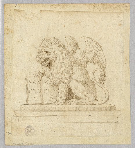 Design for Sculpture of the Winged Lion of Saint Mark